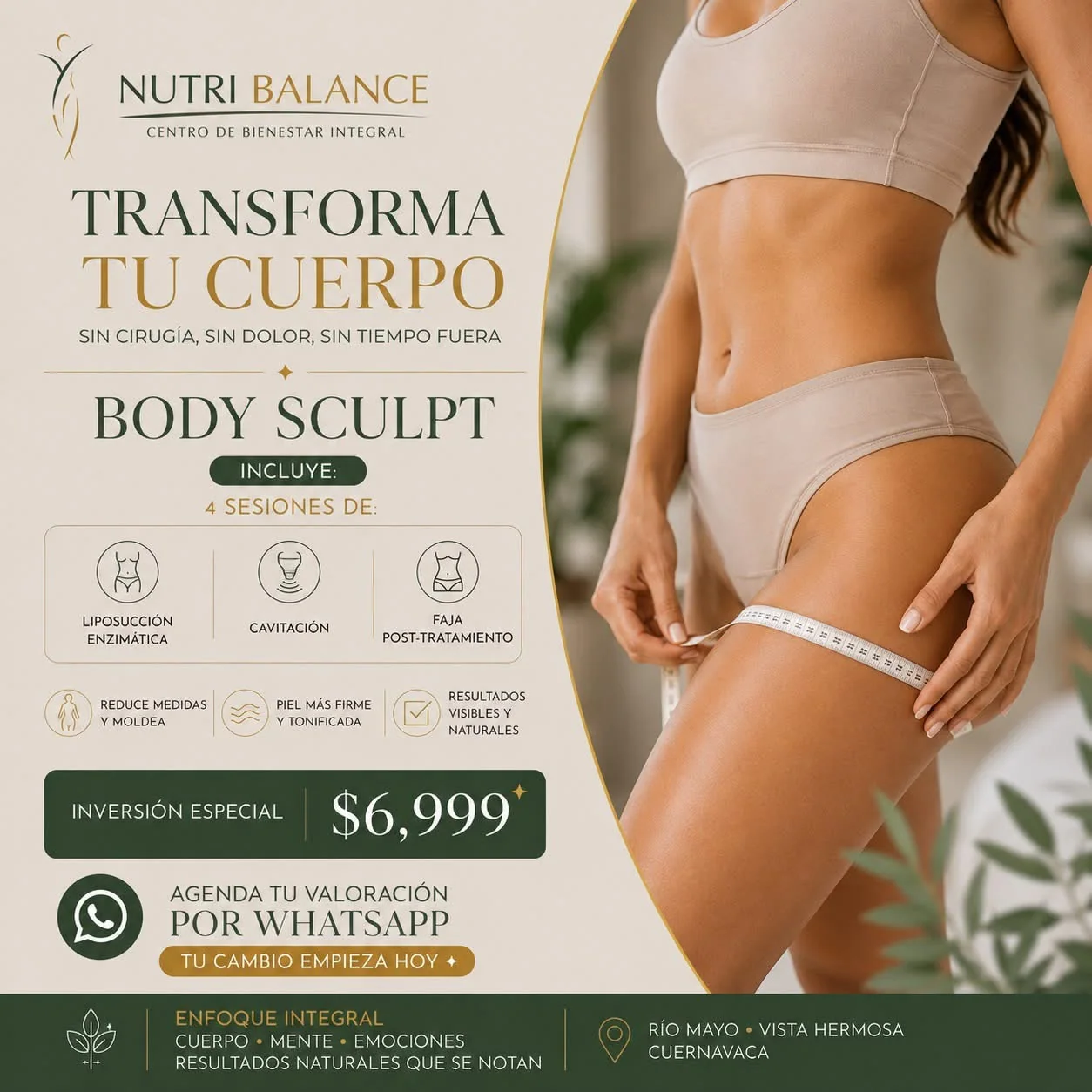 Promoción Body Sculpt de tratamientos corporales