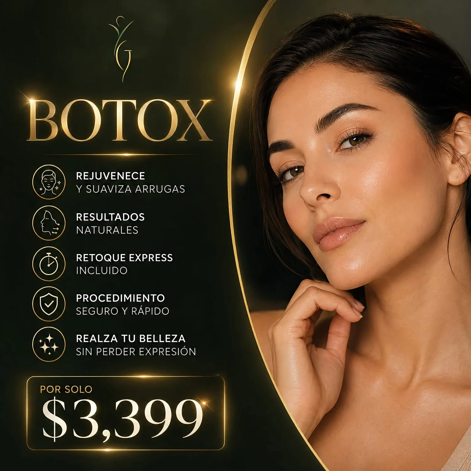 Promoción anunciada de botox